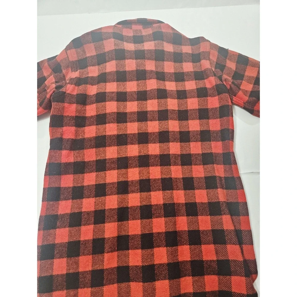 Vintage Woolrich Shirt Men's Large 40s 50s Buffalo Plaid Wool Outdoors USA Small
